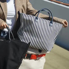 Load image into Gallery viewer, Canvas Stripe Tote