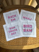 Load image into Gallery viewer, Hemstitch Cocktail Napkins - Set of 4