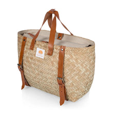 Load image into Gallery viewer, Hermosa Insulated Woven Seagrass Beach Cooler Bag