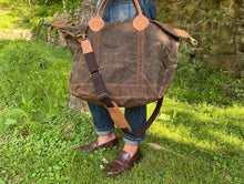Load image into Gallery viewer, Waxed Canvas Weekend Bag