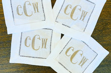 Load image into Gallery viewer, Hemstitch Cocktail Napkins - Set of 4