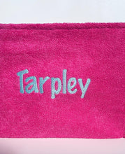 Load image into Gallery viewer, Terry Cloth Makeup Bag with Plastic Liner