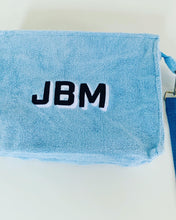 Load image into Gallery viewer, Terry Cloth Makeup Bag with Plastic Liner