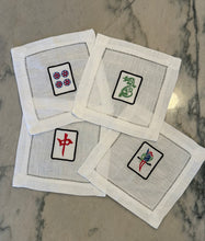 Load image into Gallery viewer, Hemstitch Cocktail Napkins - Set of 4