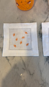 Hemstitch Cocktail Napkins - Set of 4