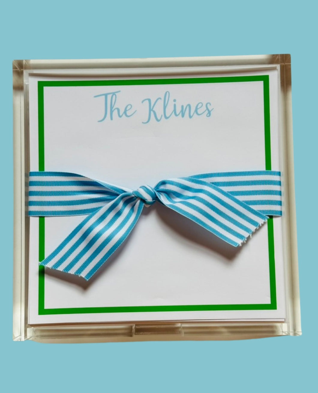 Acrylic Jumbo Pad with Personalized Paper