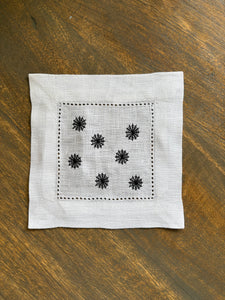 Hemstitch Cocktail Napkins - Set of 4