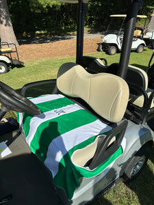 Striped Golf Cart Seat Cover
