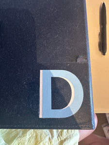 Navy Rummikub Set with small flaw with letter D