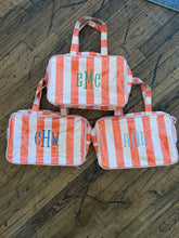 Load image into Gallery viewer, Wipeable Stripe Cosmetic Bag