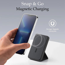 Load image into Gallery viewer, Leather Magnetic Charging Bank