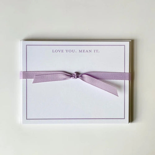 Love You Mean It Notecards