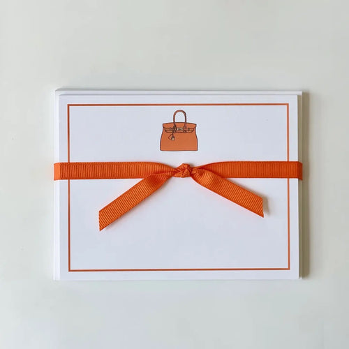 Orange Bag Flat Notecards