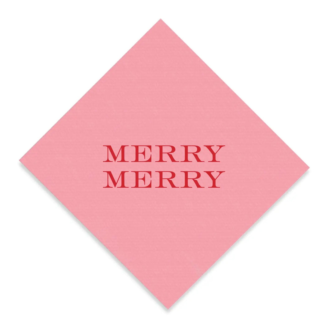 Merry Merry Bold Block Napkins