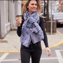 Load image into Gallery viewer, Faux Fur Scarf - Silver