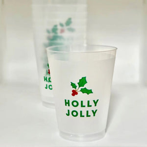 Holly Jolly Frosted Cups