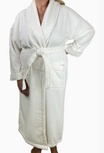 Load image into Gallery viewer, Shawl Collar Waffle Terry Lined Bathrobe