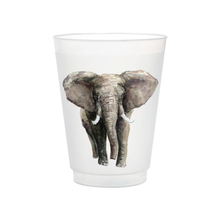 Load image into Gallery viewer, Elephant Frosted Cups | Set of 6