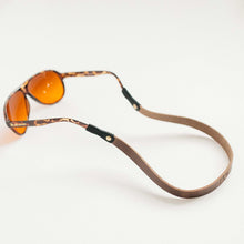 Load image into Gallery viewer, Gentleman&#39;s Monogram Leather Sunglass Strap