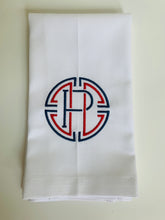 Load image into Gallery viewer, Cotton Hand Towel with Medallion Monogram