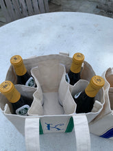 Load image into Gallery viewer, Canvas Wine Tote - 4 bottle