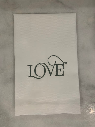 LOVE Script Handtowel