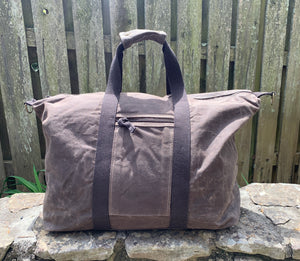 Waxed Canvas Voyager Weekender Duffle