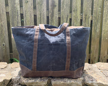 Load image into Gallery viewer, Waxed Canvas Boat Tote