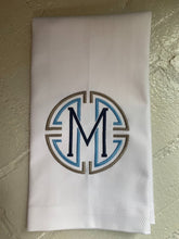 Load image into Gallery viewer, Cotton Hand Towel with Medallion Monogram