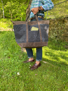 Waxed Canvas Boat Tote